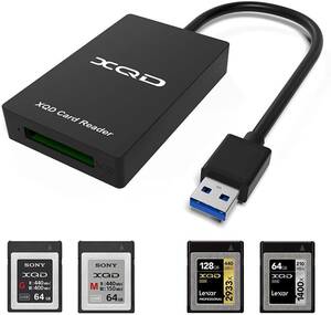 XQD カードリーダー XQDアダプター ソニー (SONY)M/Gメモリーカード Lexar USBマークカードに対応 USB3.0 高速転送