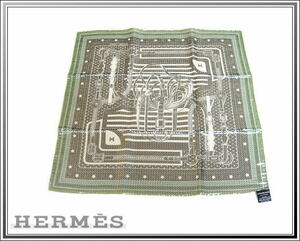 ☆未使用 超美品 HERMES/エルメス バンダナ55 ディスココーチング スカーフ送料税込み！