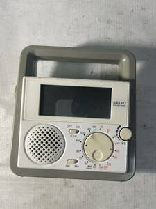 SEIKO SQ692W 防災時計 防災クロック ラジオ ライト セイコー 電波時計