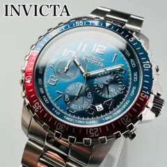 インビクタ 腕時計 メンズ レッド 新品 クォーツ クロノグラフ ブランド