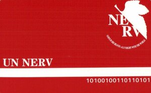 ★新世紀エヴァンゲリオン　NERV(ネルフ)ロゴ　擦れ有★テレカ５０度数未使用pq_66