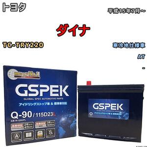 バッテリー デルコア GSPEK トヨタ ダイナ TC-TRY220 AT Q-90