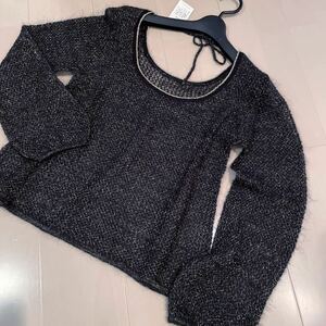 新品　natural couture 透かし編みニット　セーター　トップス