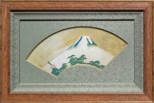 尾形光琳『富嶽扇面図』金地石版画 限定195部リトグラフ複製 希望小売価格￥242,000- 千円～成行き売切 未使用 風雅再現 和のアートを飾る