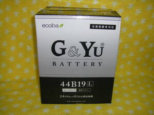 G＆Yuバッテリー　エコバシリーズ　ecoba　４４Ｂ１９Ｌ ( 28B19L 34B19L 38B19L 40B19L 42B19L と同サイズで高容量品 ) 