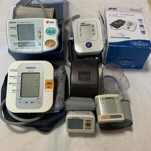 K424 現状品　血圧計 デジタル自動血圧計 OMRON A&D NISSEI 健康器具 測定器 オムロン まとめ売り　通電確認済み　2022年製