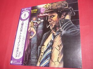 【入手困難】トム・ウェイツ 名盤に直筆サイン入り! 帯付きLP 土曜日の夜 1978年来日 HEART OF SATURDAY NIGHT TOM WAITS