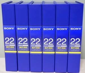 未使用 BCT-D22 6本 ソニー デジタル ベータカム SONY Digital Betacam