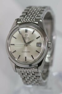 【美品】OMEGA SEAMASTER オメガ シーマスター アンティーク シルバー 純正ライスブレス オニキスダイアル 自動巻き【送料無料】