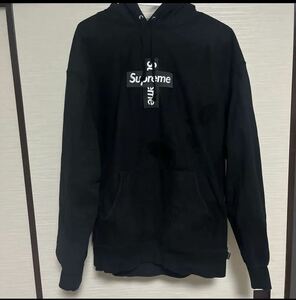 SUPREME Cross Box Logo Hooded Sweatshirt Lサイズ ブラック シュプリーム クロスボックスロゴスウェットパーカー フーディー シャツ 20aw