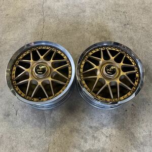 7.5j 16インチ 2本 s13 180sx ae86 ハコスカ ケンメリ s30 130z 114.3 4穴5穴マルチ y30 430 旧車 深リム WISER 当時もの