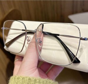 送料無料　超軽量　タテ眼鏡　レンズ交換可能 メガネフレーム　フルリム　金属フレーム　男女兼用　 sc0270