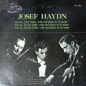 【定盤】 J.Fournier/Janigro/Sukoda Haydn Piano Trio No.1, 28, & 30 米Westminster WL5202(1D/1E)