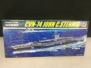 D627-100【ジャンク】ピットロード 1/700 アメリカ海軍ニミッツ級 原子力航空母艦 CVN-74 ジョンC.ステニス/t