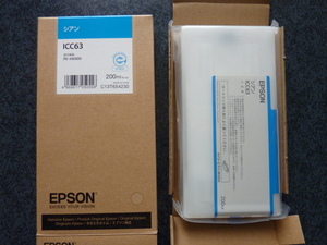 EPSON　エプソン純正インク　ICC63　シアン　PX-H6000用