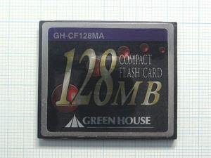 ★GREEN HOUSE コンパクトフラッシュ １２８ＭＢ 中古★送料６３円～