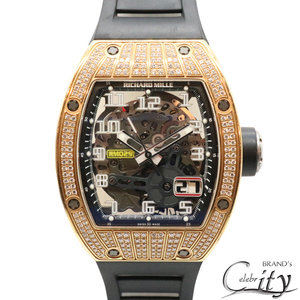 RICHARD MILLE【リシャールミル】オートマティック オーバーサイズデイト RM029 RG スケルトン ゴールド ダイヤ メンズ【USED】