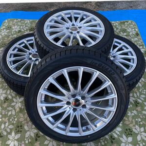 ■R Sports EUROTECH社外アルミホイール19インチ19×8.5J+43 112+5穴245/45R19★YOKOHAMA★ice GUARD iG70★2021年スタッドレス タイヤ付き