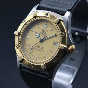 TAG HEUER タグホイヤー プロフェッショナル 2000 クォーツ 200M防水 964.006 デイト コンビカラー スイス 新品ラバーベルト メンズ腕時計