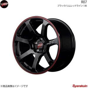 RMP RACING/R07 ウェイク LA700系 アルミホイール 1本 【15×5.0J 4-100 INSET45 ブラック/リムレッドライン】