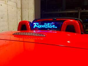 Valkyrie style ロードスター NCEC 専用 ウィンドディフレクター バージョンL Roadster 文字 LEDブルー リモコン付き