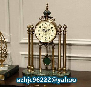 超人気☆アメリカ式　復古　置時計　机の上　応接間　やや贅沢　置物　創意　静音　置時計