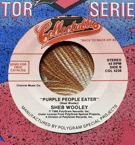 SHEB WOOLEY . DIAMONDS 新品 7inch PURPLE PEOPLE EATER/THE STROLL ロックンロール ロカビリー
