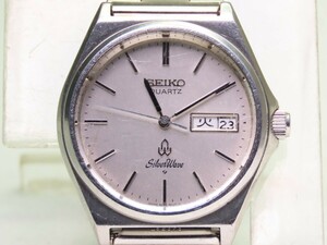 ■♪価格高騰! 資産価値！ 稼働 電池新品 メンズ ビンテージ 高級超レア！ SEIKO セイコー シルバーウェーブ デイデート クオーツ8229-8000