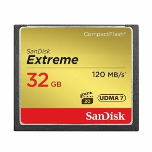 新品 SanDisk CFカード(コンパクトフラッシュ) 32GB Extremeシリーズ 最大120MB/s