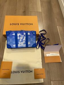 LOUIS VUITTON ルイヴィトン モノグラム クラウズ ソフトトランク ウォレット ブルー M45432