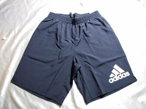 adidas アディダス ショーツ ランニング ハーフパンツ 紺(9inch-Ｏサイズ)★SALE!