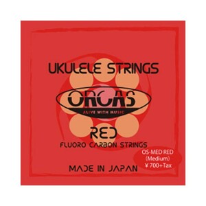 オルカス ウクレレ弦 レッド ORCAS OS-MED RED フロロカーボン