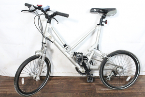 【ト長】1円スタート GIANT ジャイアント MR20 折り畳み自転車 車体 サイクリング シルバーカラー IC208IOE03