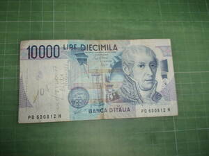 イタリア10000リラ紙幣（1984年）