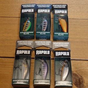 ラパラ☆RAPALA☆ルアーいろいろ6点セット☆CDE55☆大漁☆即日発送☆カウントダウンエリート☆