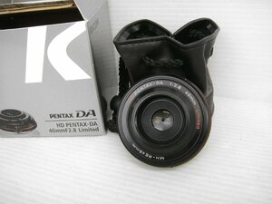 5407 1円～ ジャンク リコー RICOH HD PENTAX-DA 40/F2.8 LTD ブラック パンケーキレンズ リコーイメージング