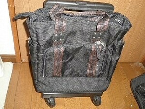 TRAVEL SOFT MESH BAGGAGE SWAN BRAND USED BAG+ROLLER-PAD PARGEBLE MODEL