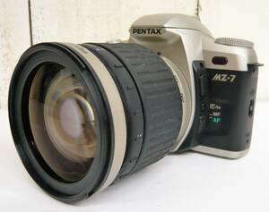 平成レトロ 当時物 RETRO CAMERA PENTAX ペンタックス フィルムカメラ 一眼レフ MZ-7 SMC PENTAX F3.8/28-200mm Made in japan 日本製