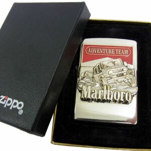 レア 入手困難■ZIPPO Marlboro ADVENTURE TEAM オイルライター 1997年 立体メタル USA製 喫煙 非売品 懸賞品 タバコグッズ マルボロ