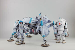 マシーネンクリーガー　[プラモデル完成品] 冬季三体セット　GRADIATOR、SAFS、POLAR BEAR[1/20](WAVE製、HASEGAWA製)