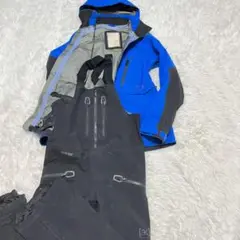 希少サイズ 最高級 BURTON AK バートン セットアップ ビブ 青 3L