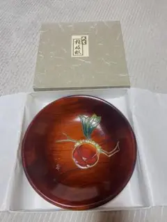 香川漆器  讃岐彫　柿　8寸