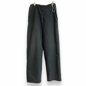 LOUIS VUITTON CUP SLACKS ルイヴィトンカップ スラックス ドローコード イタリア製 黒 スナップ M ヴィトン