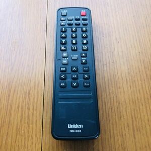 Uniden RM-E23 DTH11用リモコン 地上デジタルチューナー用リモコン ユニデン 地デジ 映像機器 テレビ 周辺機器