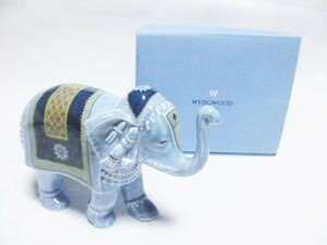 ウェッジウッド ブルーエレファント フィギュリン 大 Wedgwood BLUE ELEPHANT 象