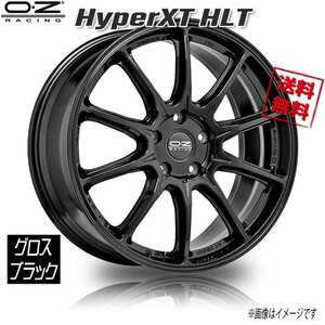 OZレーシング HyperXT HLT グロスブラック 22インチ 5H112 9.5J+24 1本 業販4本購入で送料無料