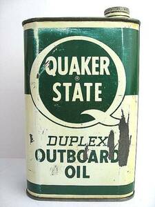 1950’s Quaker State クエーカーステイツ ビンテージ オイル缶 看板 OIL 所ジョージ 世田谷ベース GAS ガソリン アメ車 ハーレー ガレージ