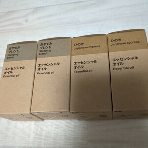 無印良品 エッセンシャルオイル 30ml おやすみ ひのき 4本