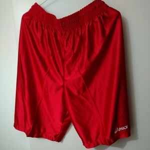 アシックス　バスケットボールパンツ　サイズ　L　　カラー　赤　品番7327 新品　　中国製