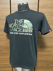 THE NORTH FACE(ザ・ノースフェイス） S/S CAMOUFLAGE LOGO TEE（カモフラージュロゴティー） NT31622 ブラック M 人気シリーズ！GOLDWIN